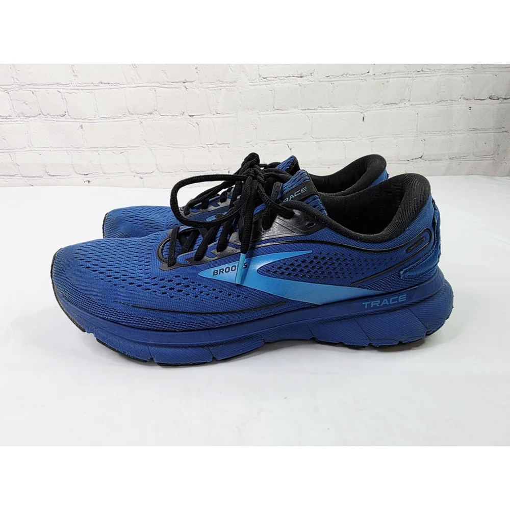 Brooks Trace 2 Shoes Blue Sneaker Running Gym Walking 1103881D471 Men's 9.5